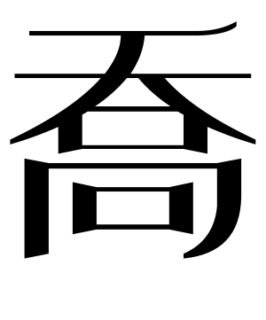 《乔》的繁体字 - 繁体字 - 繁体字 _繁体字大全